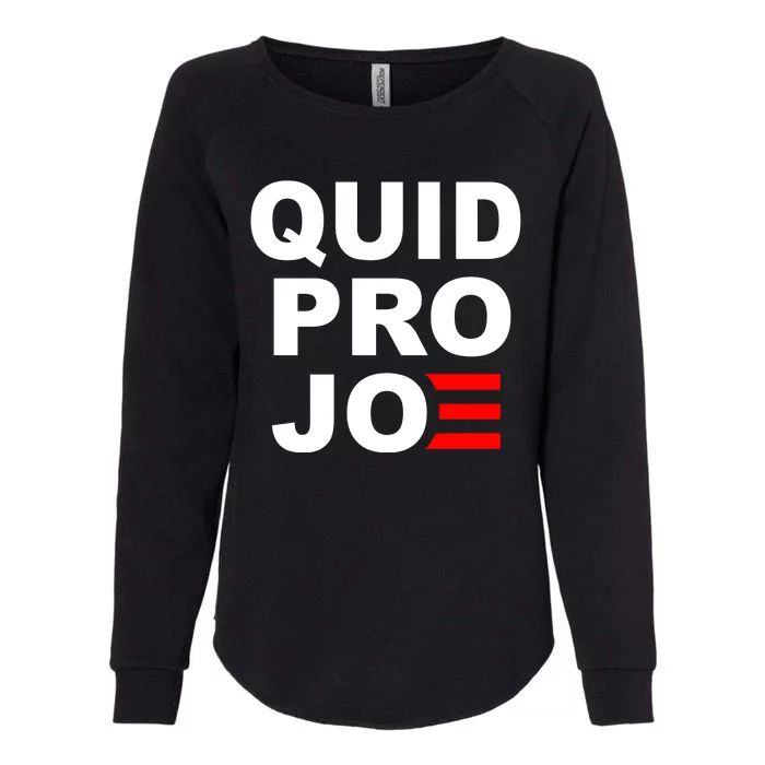 Quid Pro Joe Biden Womens California Wash Sweatshirt