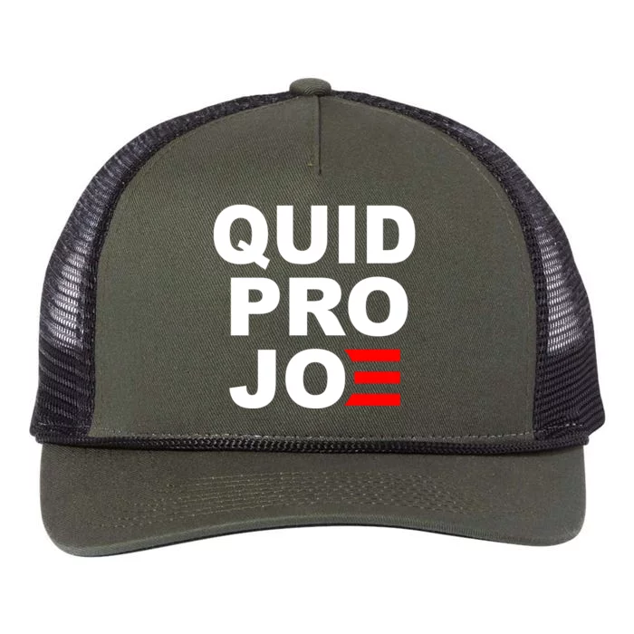 Quid Pro Joe Biden Retro Rope Trucker Hat Cap