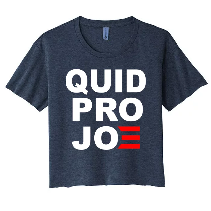 Quid Pro Joe Biden Women's Crop Top Tee