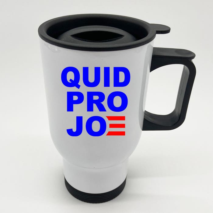 Quid Pro Joe Biden Front & Back Stainless Steel Travel Mug