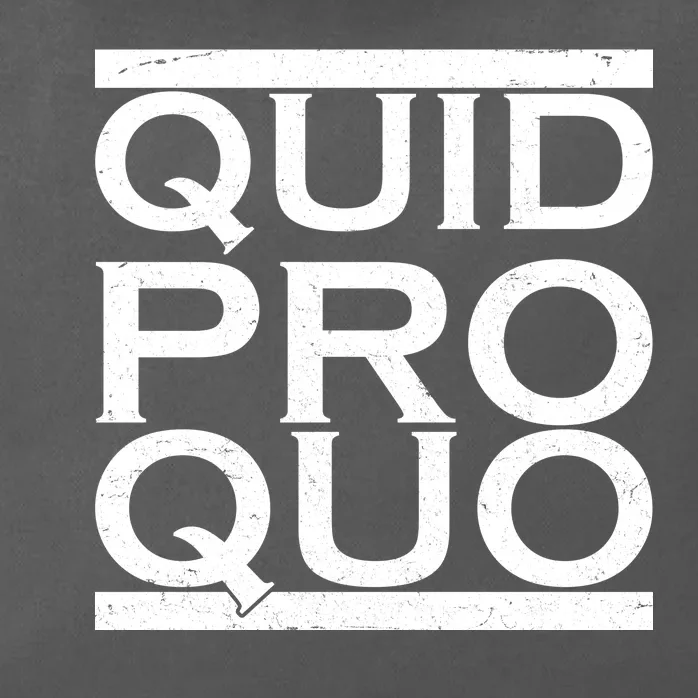 Quid Pro Quo Zip Tote Bag