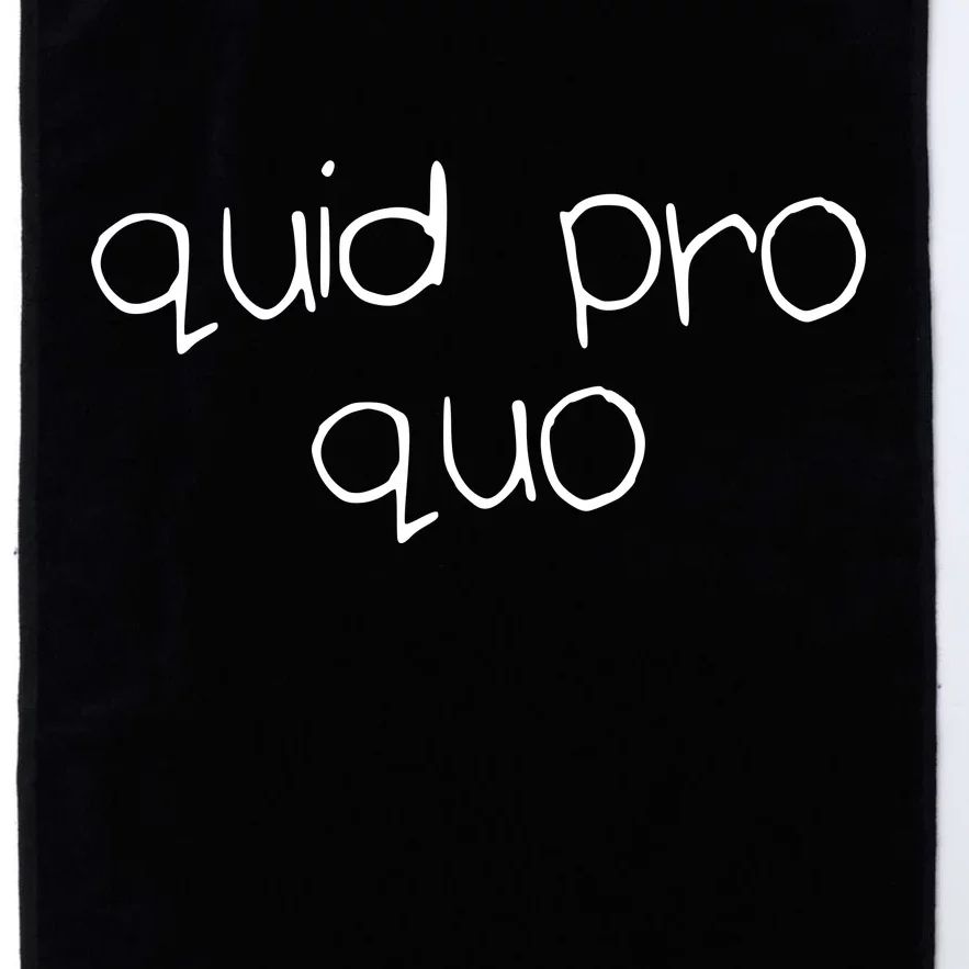 Quid Pro Quo Fun Platinum Collection Golf Towel