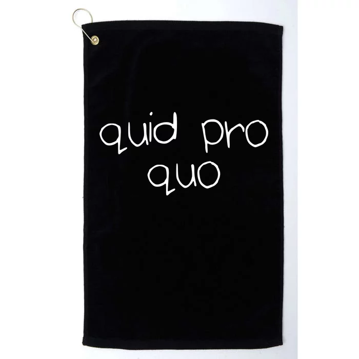 Quid Pro Quo Fun Platinum Collection Golf Towel