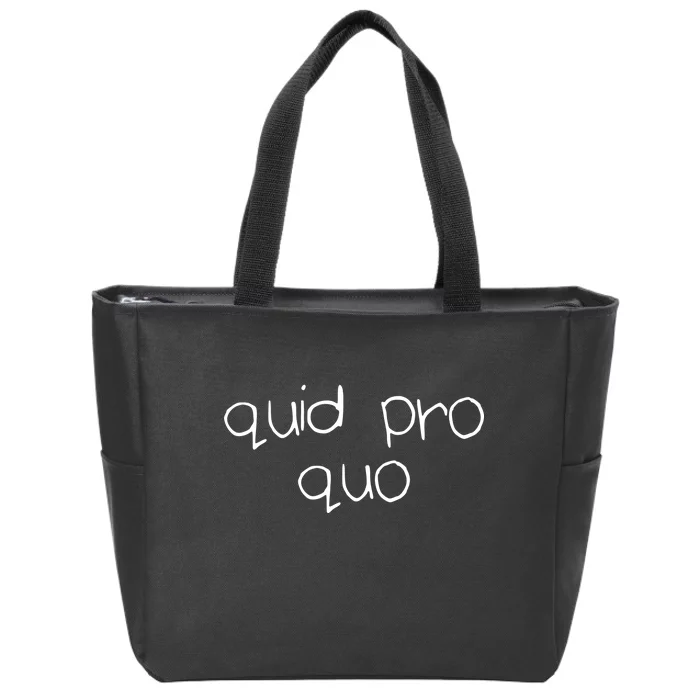 Quid Pro Quo Fun Zip Tote Bag