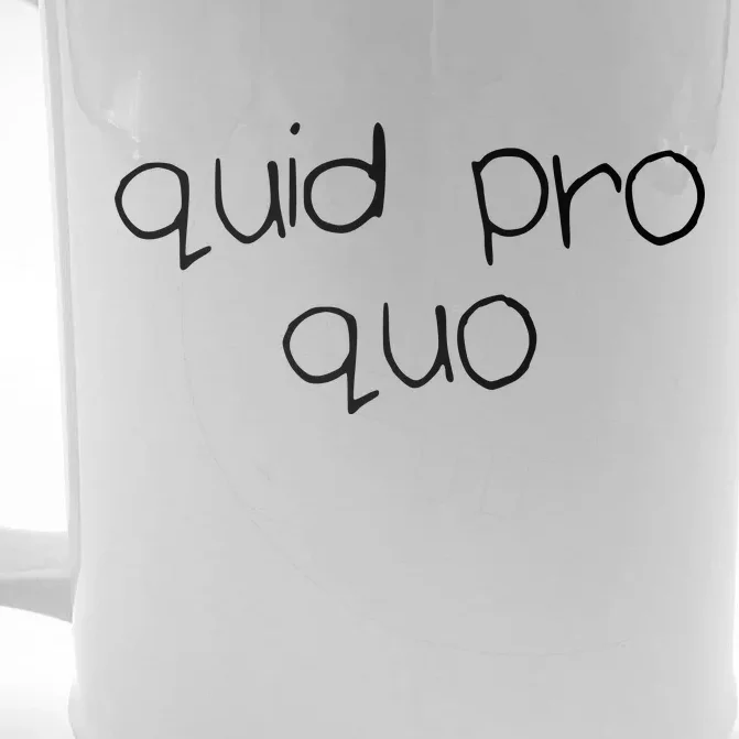 Quid Pro Quo Fun Front & Back Beer Stein