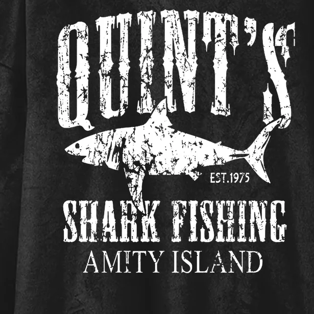 Quint's Shark Fishing Amity Island Hooded Wearable Blanket