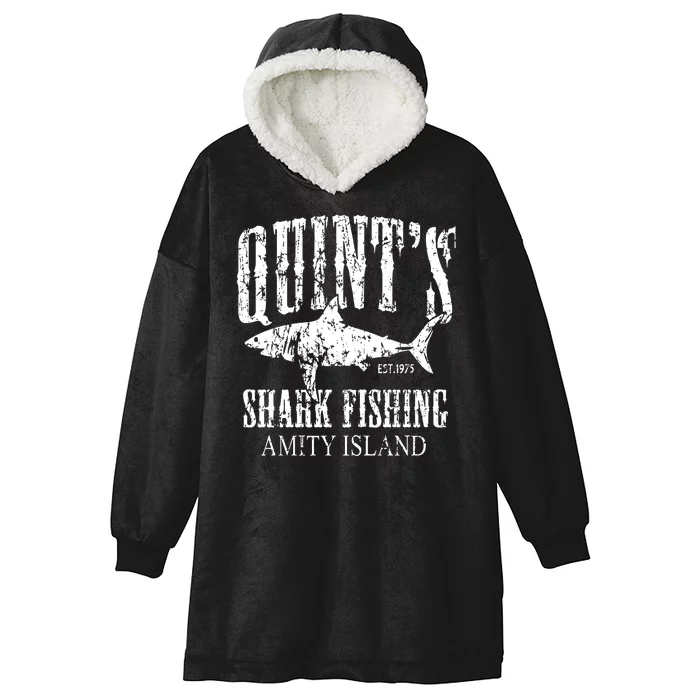 Quint's Shark Fishing Amity Island Hooded Wearable Blanket