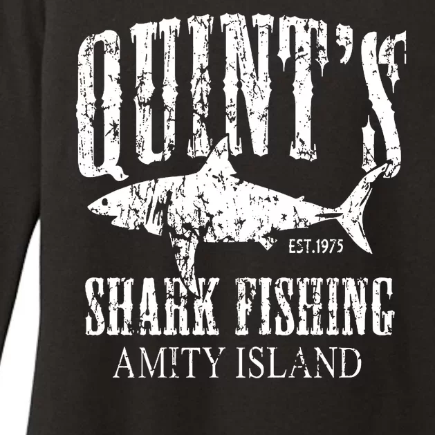 Quint's Shark Fishing Amity Island Womens CVC Long Sleeve Shirt