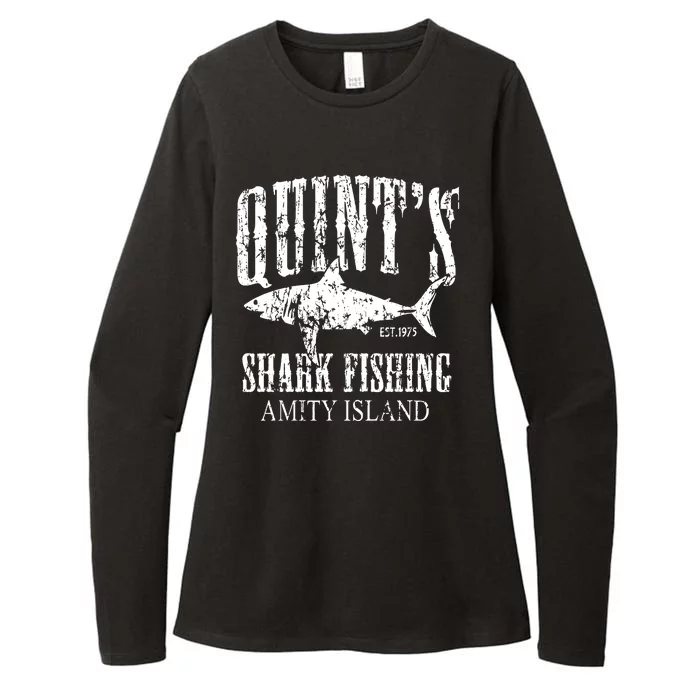 Quint's Shark Fishing Amity Island Womens CVC Long Sleeve Shirt