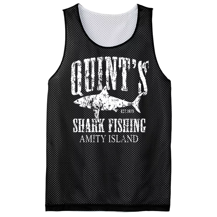 Quint's Shark Fishing Amity Island Mesh Reversible Basketball Jersey Tank