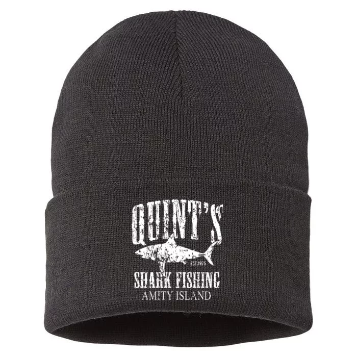 Quint's Shark Fishing Amity Island Sustainable Knit Beanie