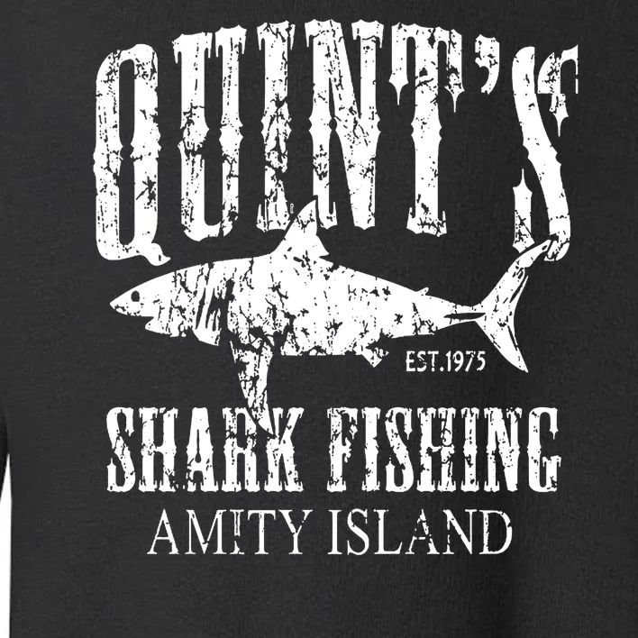 Quint's Shark Fishing Amity Island Toddler Sweatshirt