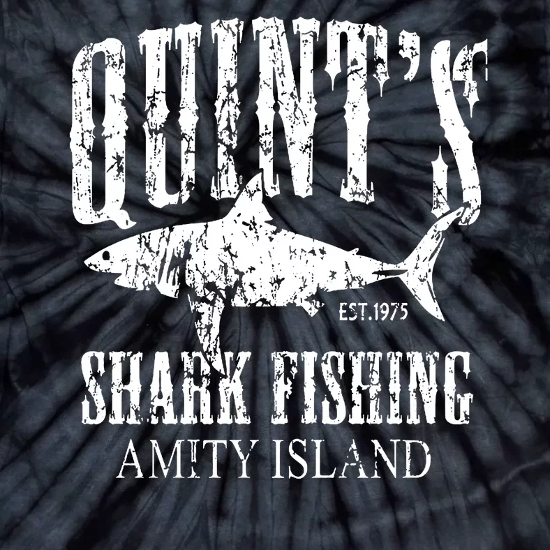 Quint's Shark Fishing Amity Island Tie-Dye T-Shirt