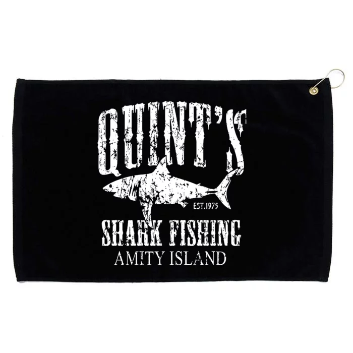 Quint's Shark Fishing Amity Island Grommeted Golf Towel