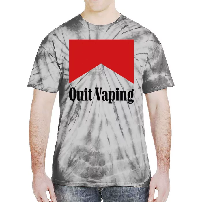 Quit Vaping Be A Man Tie-Dye T-Shirt