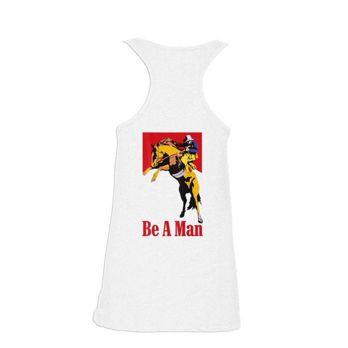 Quit Vaping Be A Man Front & Back Ladies Essential Flowy Tank