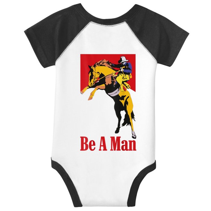 Quit Vaping Be A Man Front & Back Infant Baby Jersey Bodysuit