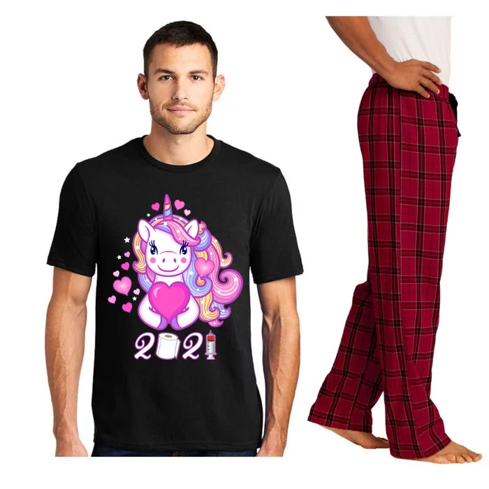 Quarantine Valentine's Day Unicorn Lover Gift Cute Gift Pajama Set