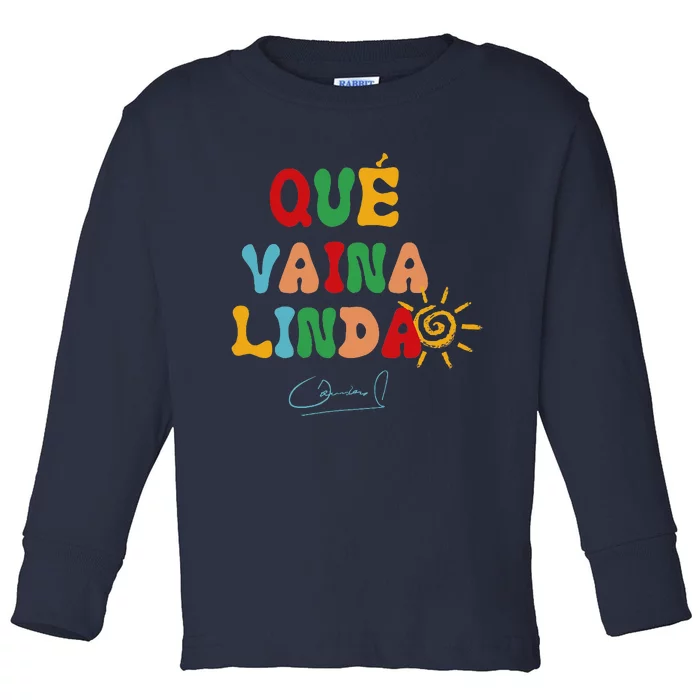 Qué vaina linda Toddler Long Sleeve Shirt