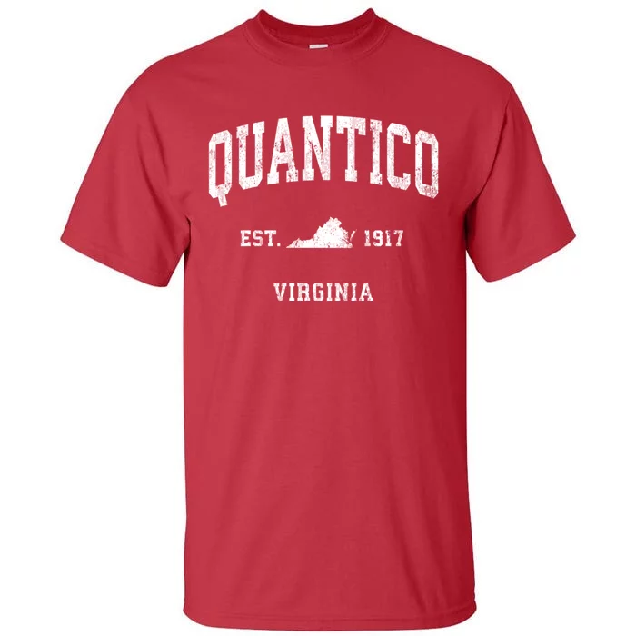 Quantico Virginia Va Vintage Athletic Sports Tall T-Shirt