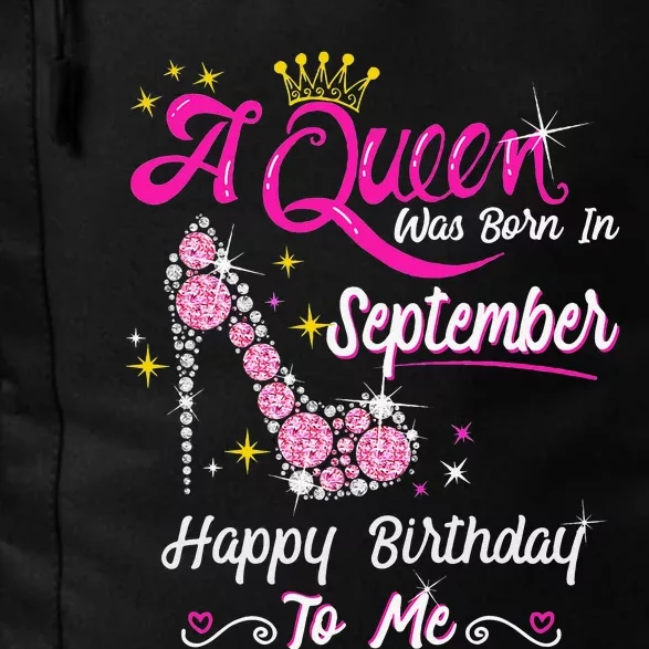 Queen was Born in September Cute Funny Happy Birthday Gift Daily Commute Backpack