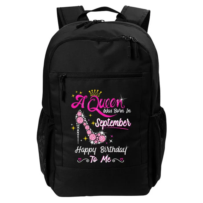 Queen was Born in September Cute Funny Happy Birthday Gift Daily Commute Backpack