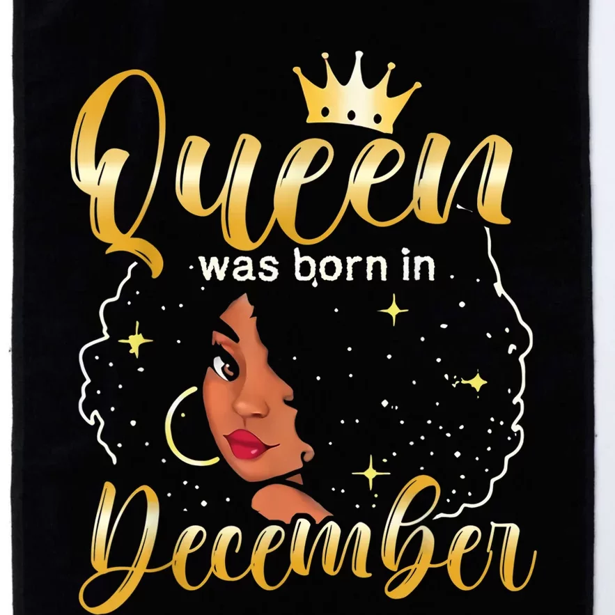 Queen Was Born In December Shirt Girls December Birthday Platinum Collection Golf Towel