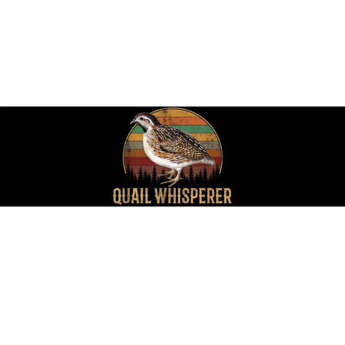 Quail Whisperer Funny Gift Bumper Sticker