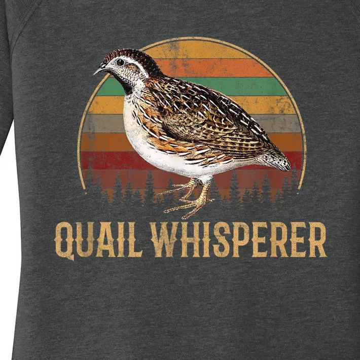 Quail Whisperer Funny Gift Women's Perfect Tri Tunic Long Sleeve Shirt