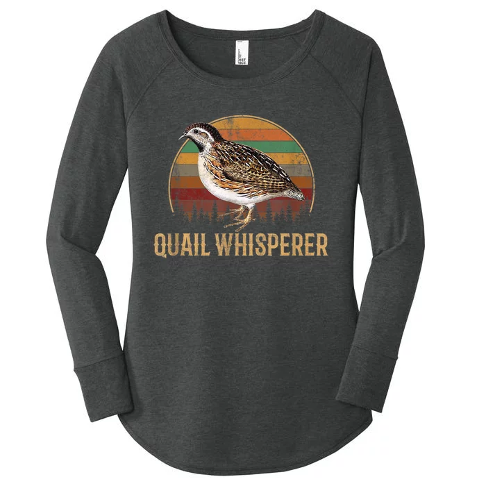 Quail Whisperer Funny Gift Women's Perfect Tri Tunic Long Sleeve Shirt