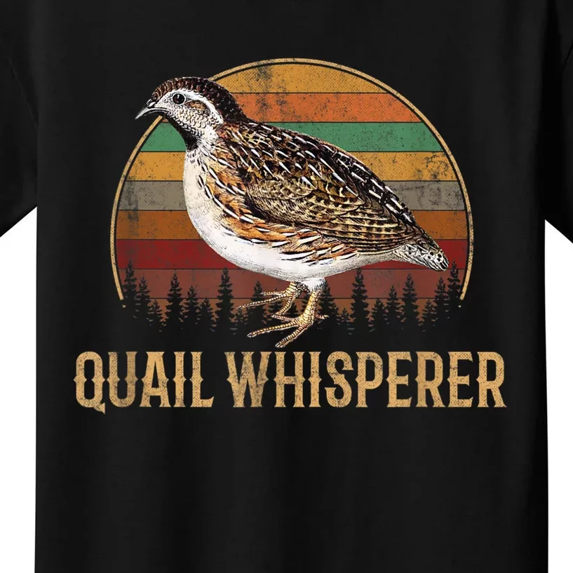 Quail Whisperer Funny Gift Kids T-Shirt