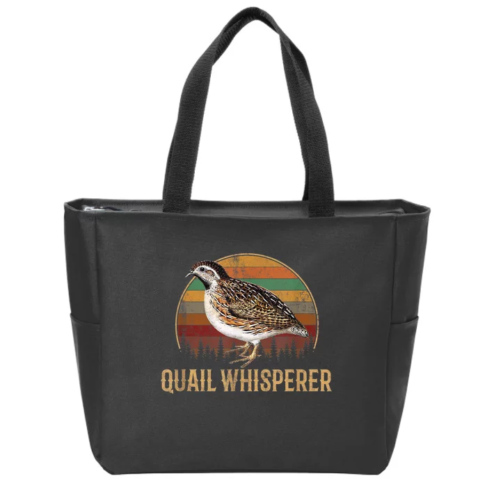 Quail Whisperer Funny Gift Zip Tote Bag