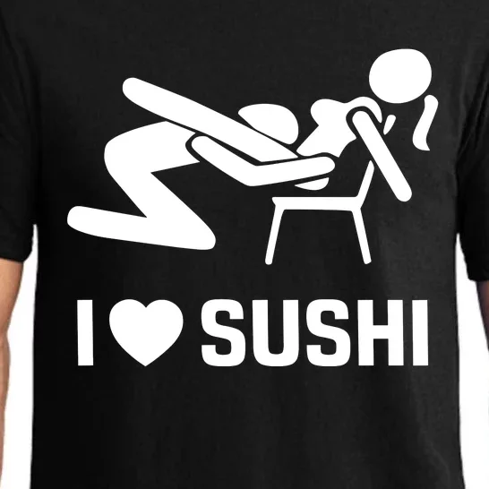 Quinnbenet Wearing I Love Sushi Sex Witz Joke Japan Pajama Set