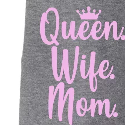 Queen Wife Mom Cute Gift Doggie 3-End Fleece Hoodie