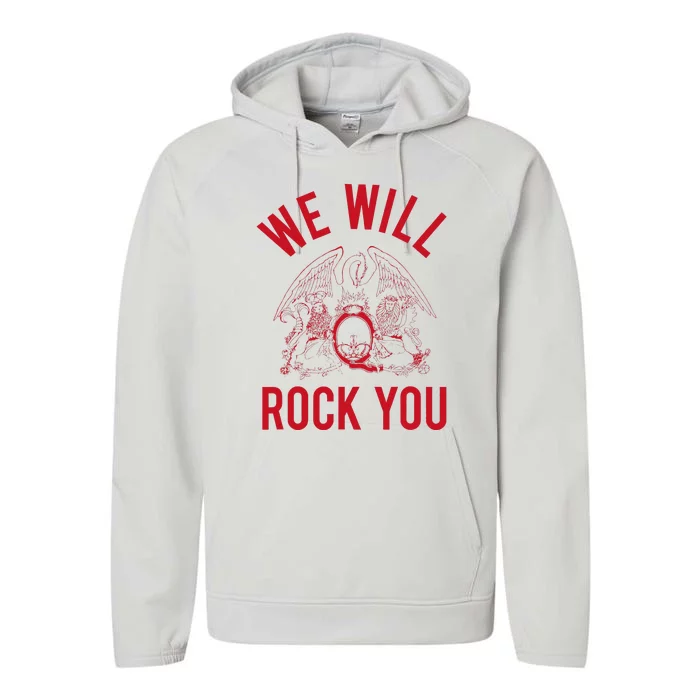 Queen We Will Rock You Performance Fleece Hoodie