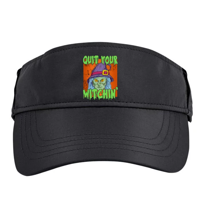 Quit Your Witchin Spooky Halloween Adult Drive Performance Visor