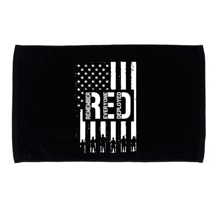 R.E.D Remember Everyone Deployed Red Friday Microfiber Hand Towel