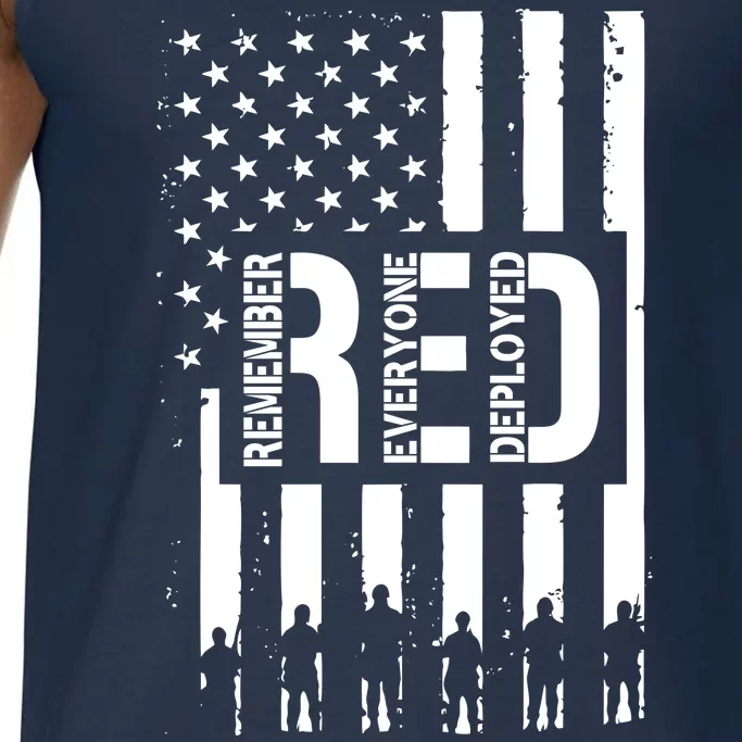 R.E.D Remember Everyone Deployed Red Friday Comfort Colors® Tank Top