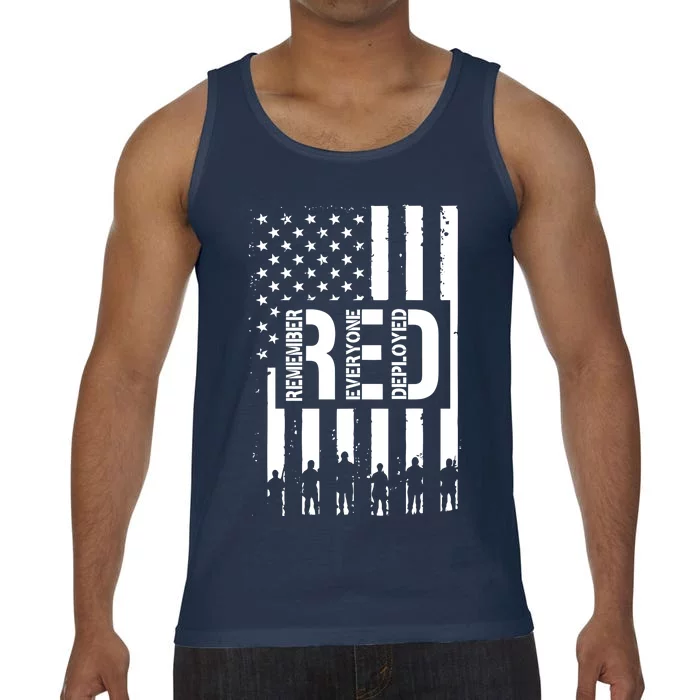 R.E.D Remember Everyone Deployed Red Friday Comfort Colors® Tank Top