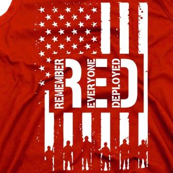 R.E.D Remember Everyone Deployed Red Friday Tank Top
