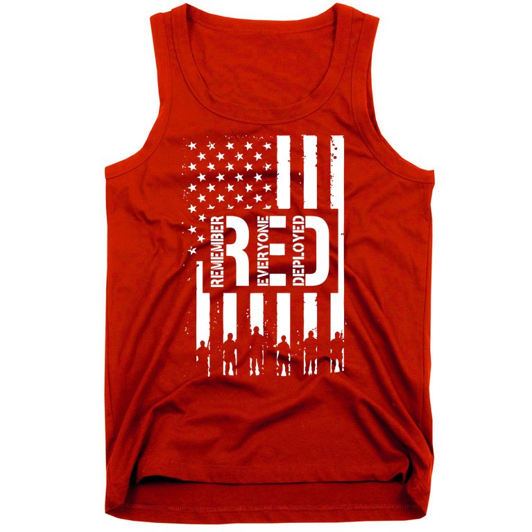 R.E.D Remember Everyone Deployed Red Friday Tank Top