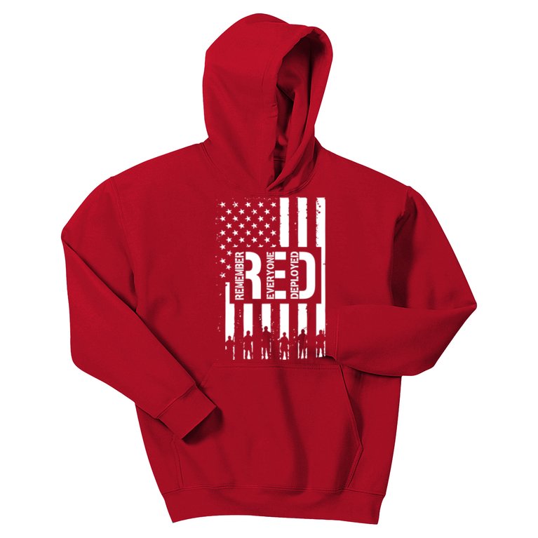 R.E.D Remember Everyone Deployed Red Friday Kids Hoodie