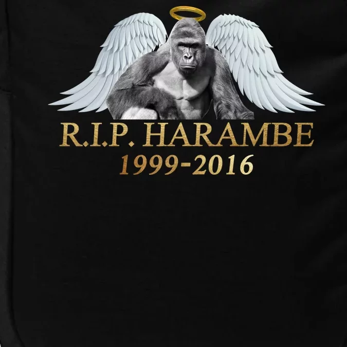 R.I.P. Harambe Our Angel In Heaven 1999-2016 Impact Tech Backpack