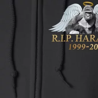 R.I.P. Harambe Our Angel In Heaven 1999-2016 Full Zip Hoodie