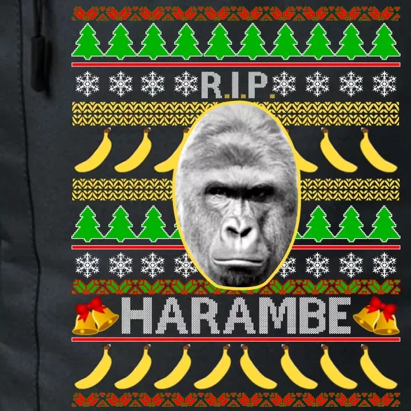 R.I.P. Harambe RIP Gorilla Ugly Christmas Sweater Design Daily Commute Backpack