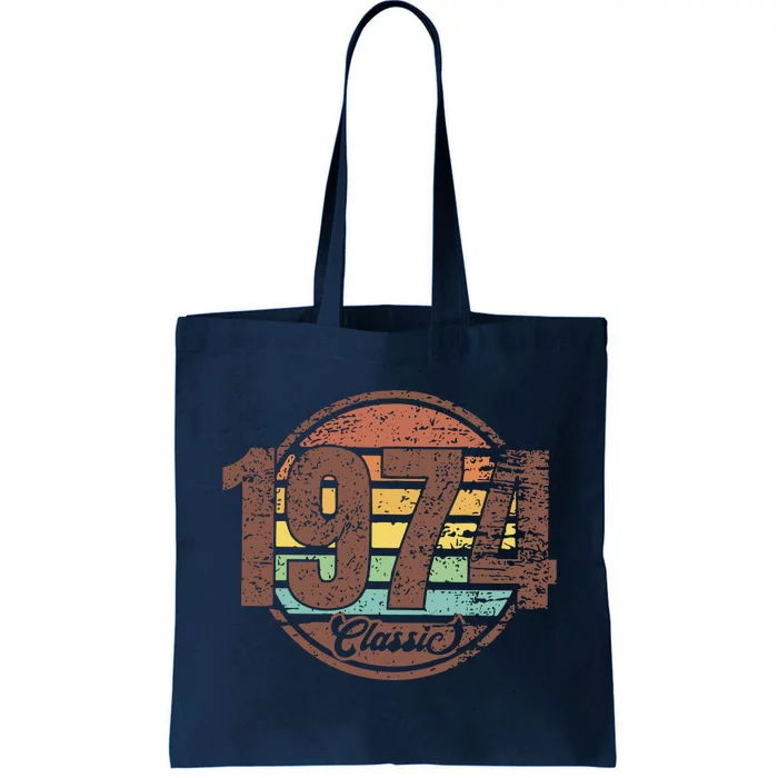 Retro 1974 50th Birthday Tote Bag