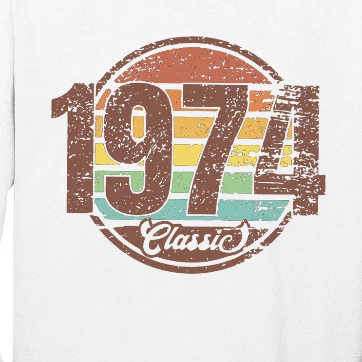 Retro 1974 50th Birthday Tall Long Sleeve T-Shirt