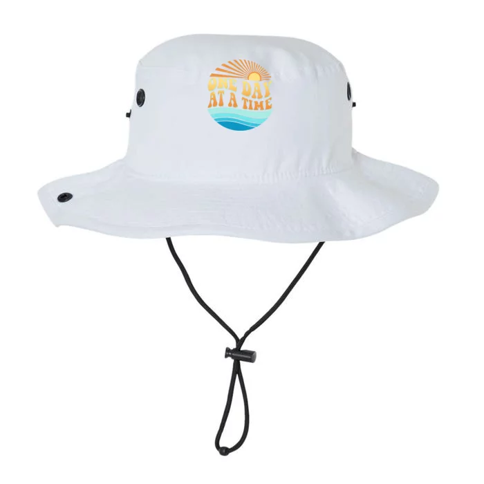 Retro 1960s 70s One Day At A Time Mental Health Awareness Legacy Cool Fit Booney Bucket Hat