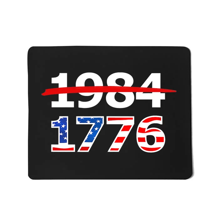 Resist 1984 and Return to 1776 Patriotic American Design Mousepad