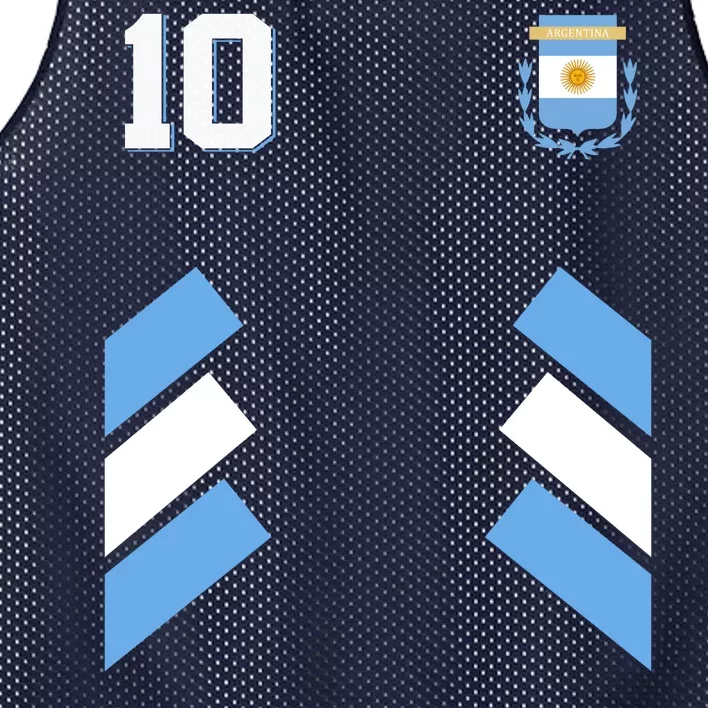 Retro 10 Argentina Jersey Argentinian Soccer Flag Mesh Reversible Basketball Jersey Tank